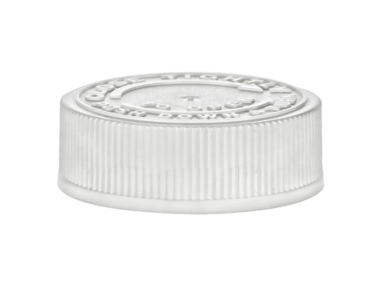 0, 45/400 Finish, White, Caps, CRC, Fine Ribbed, Pulp/HS Lnr