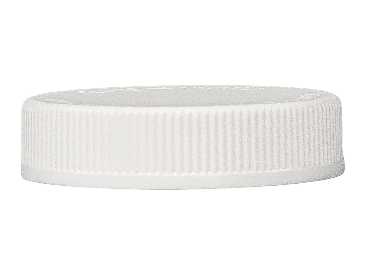 63/400 Finish, White, Caps, Crc, Fine Ribbed, Foam Lnr