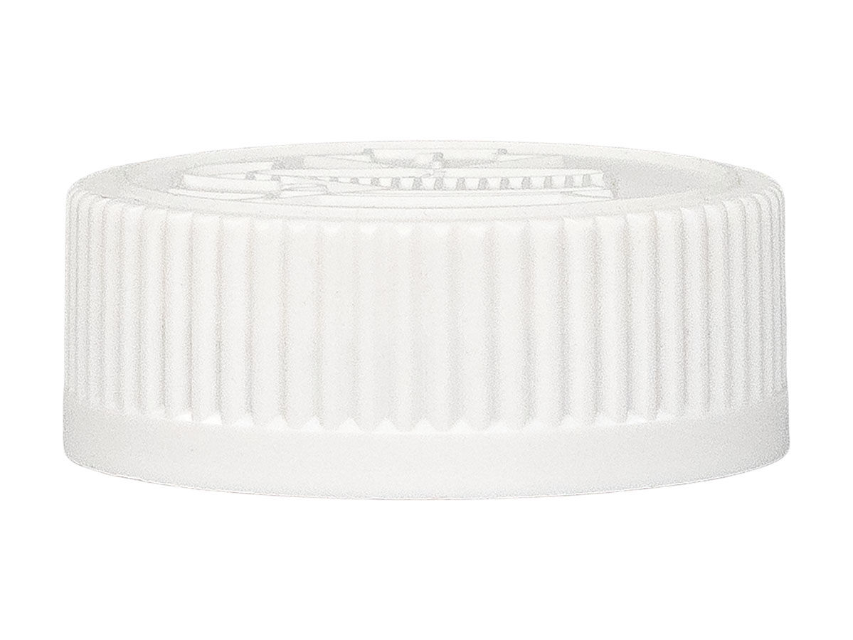 38/400 Finish, White, Caps, CRC, Fine Ribbed, Pulp/HS Lnr