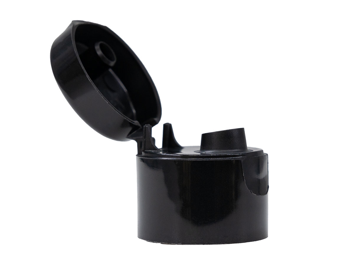 24/410 Finish, Black, Caps, Dispensing, Smooth, Snap-Top, .238" Orf