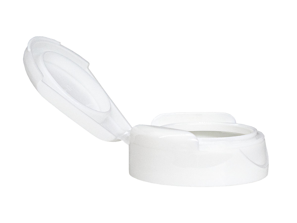 38/400 Finish, White, Caps, Dispensing, Smooth, Snap-Top, 1.05" Orf, HS Lnr