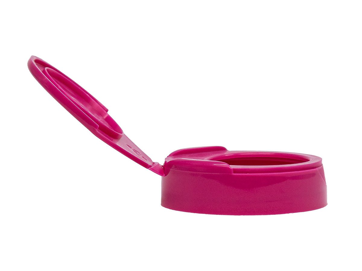 45/400 Finish, Pink, Caps, Dispensing, Smooth, Snap-Top, 1.27" Orf, HS Lnr