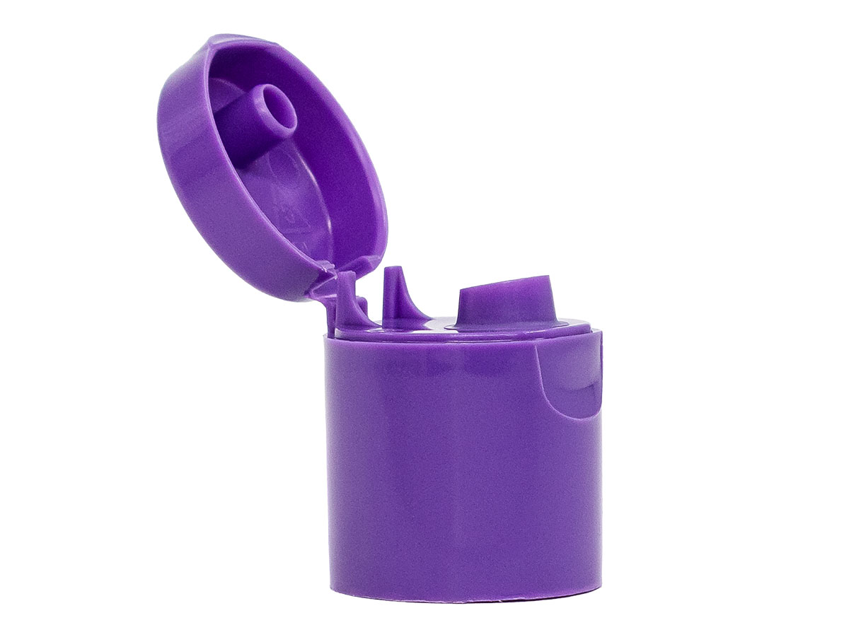 24/415 Finish, Purple, Caps, Dispensing, Smooth, Snap-Top, .233" Orf, HS Lnr