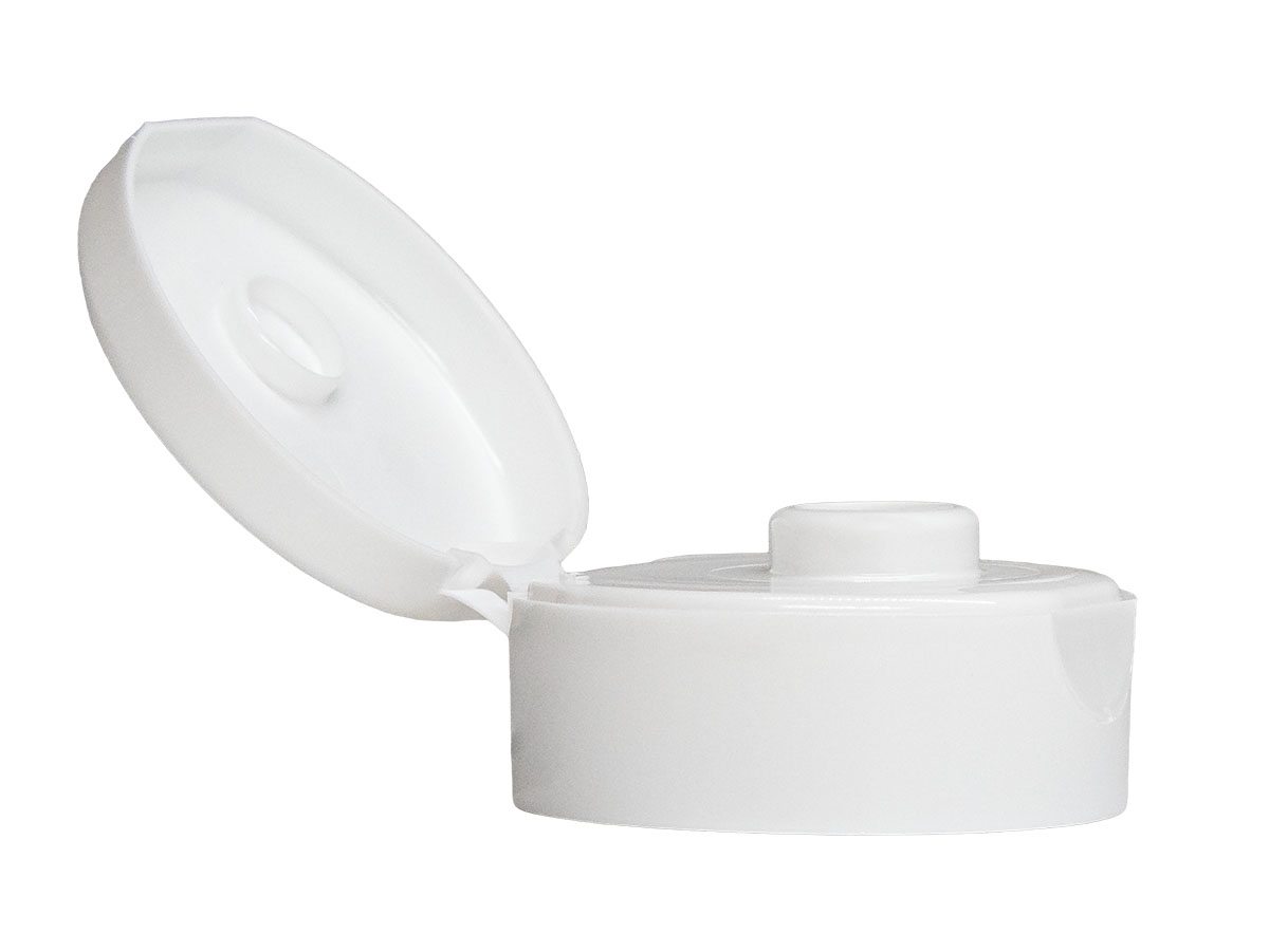 38/400 Finish, White, Caps, PP, Dispensing, Smooth, Snap-Top, .400" Orf, HS Lnr