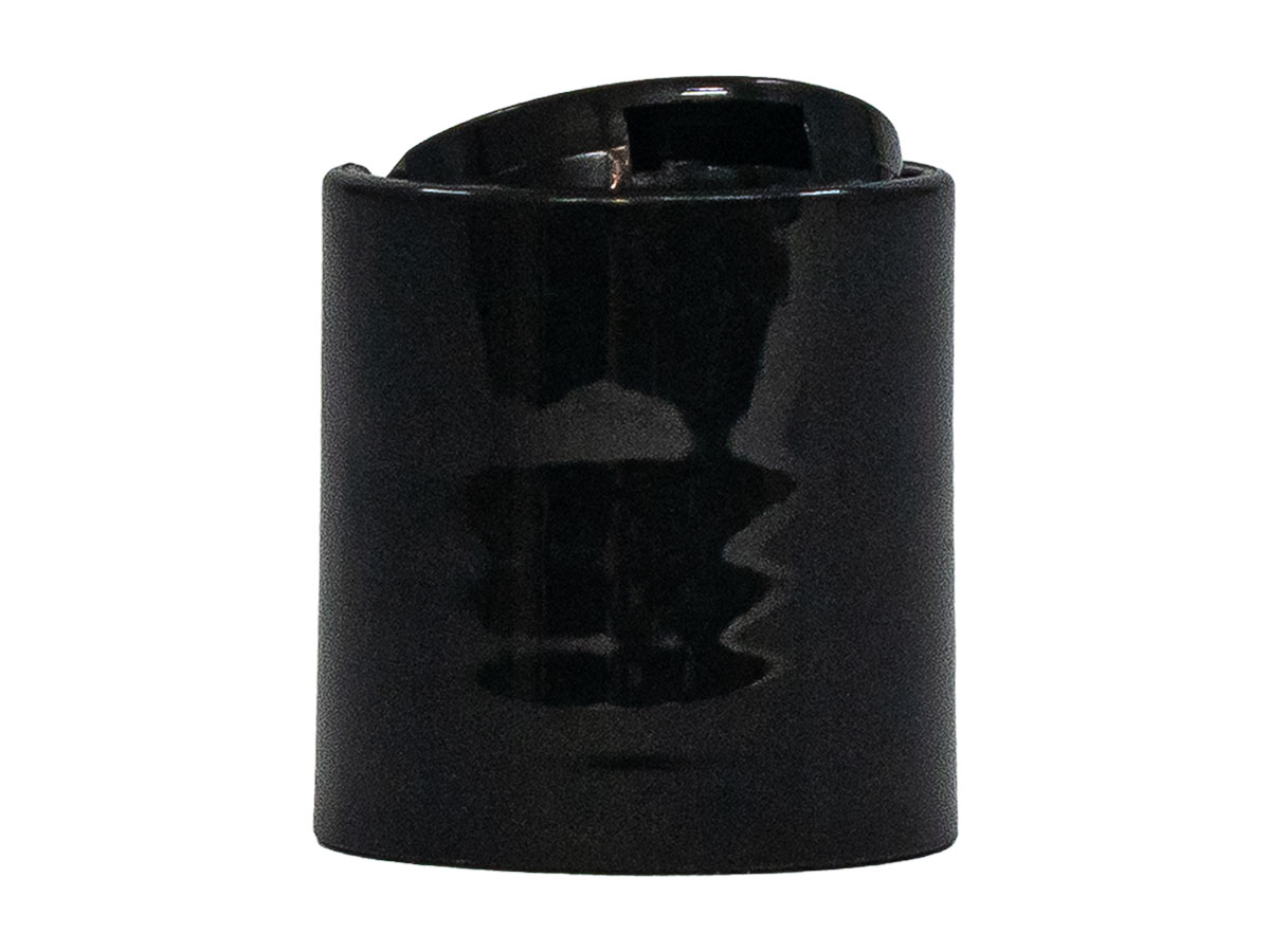 20/410 Finish, Black, Caps, Dispensing, Smooth, Disc-Top, .260" Orf