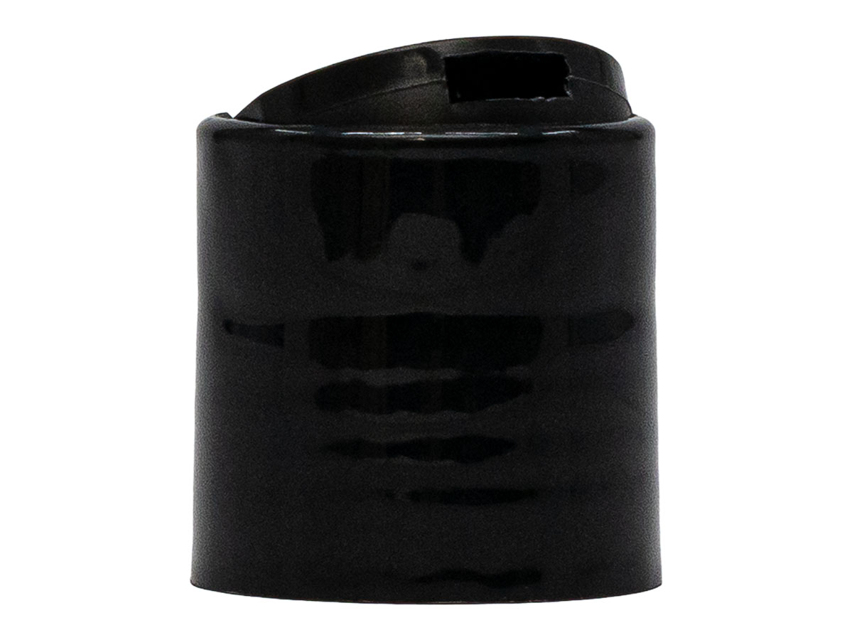 24/410 Finish, Black, Caps, Dispensing, Smooth, Disc-Top, .310" Orf, PS Lnr, (D)
