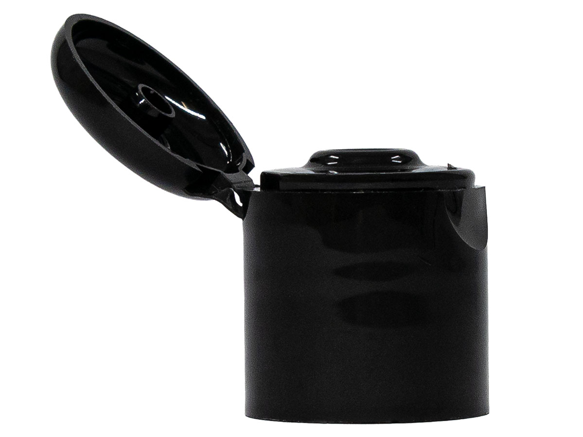 24/415 Finish, Black, Caps, Dispensing, Smooth, Snap-Top, .235" Orf