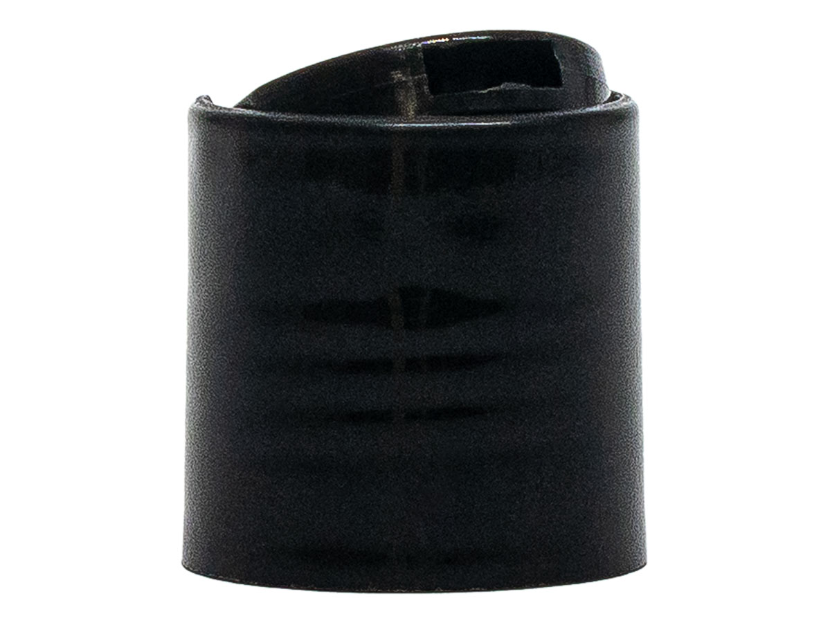 24/410 Finish, Black, Caps, Dispensing, Smooth, Disc-Top, .311" Orf, (F)