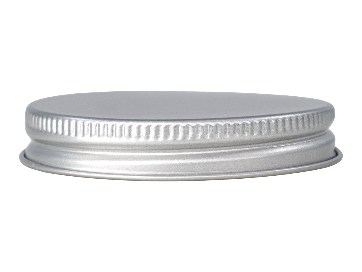 58/400 Finish, Silver, Caps, Metal, Ribbed Neck, Foam Lnr