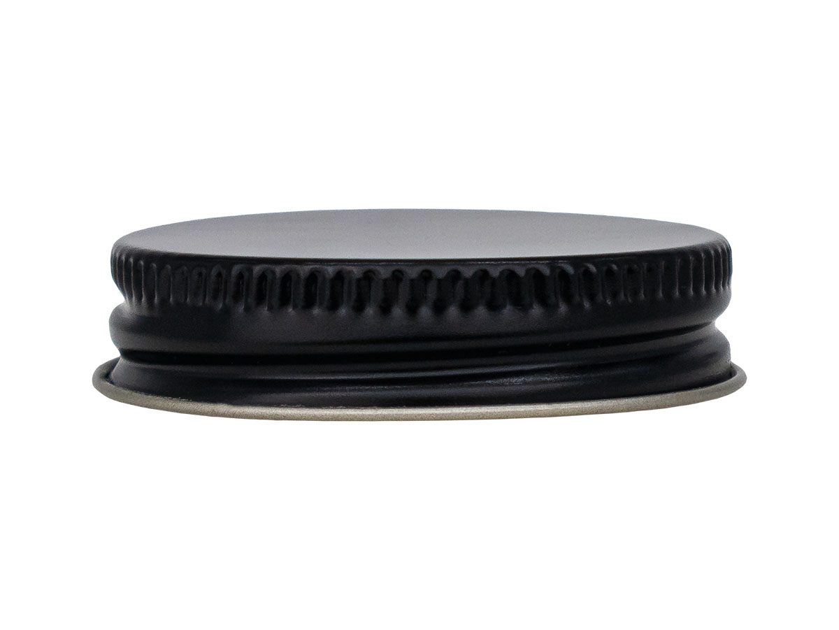 43/400 Finish, Black, Caps, Metal, Ribbed Neck, Pulp Lnr