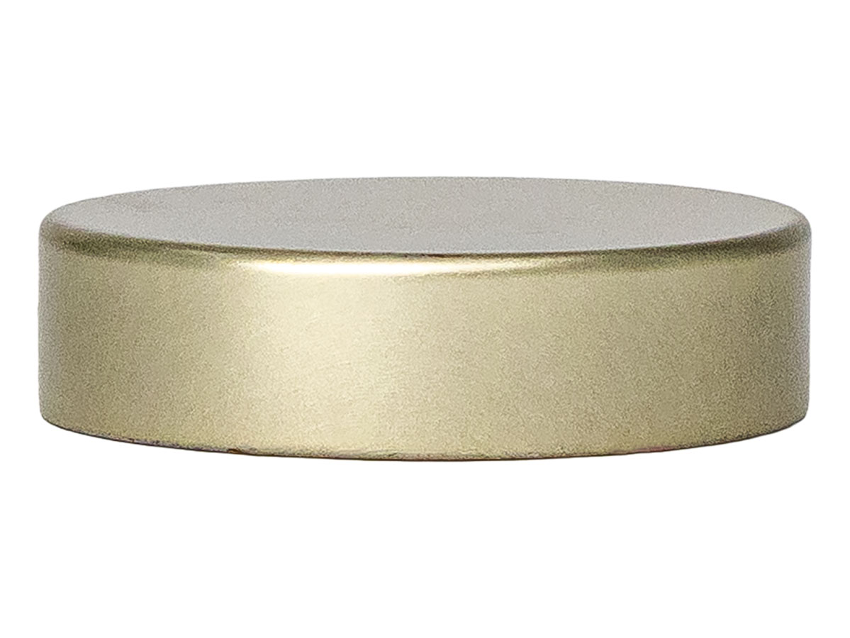 38/400 Finish, Gold, Caps, Metal, Smooth, Foam Lnr