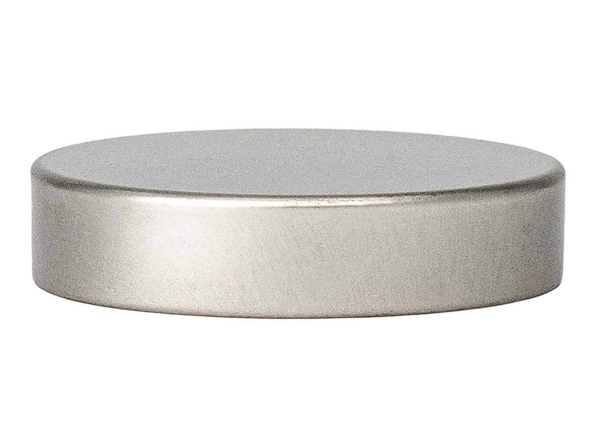 45/400 Finish, Silver, Caps, Metal, Smooth, Foam Lnr