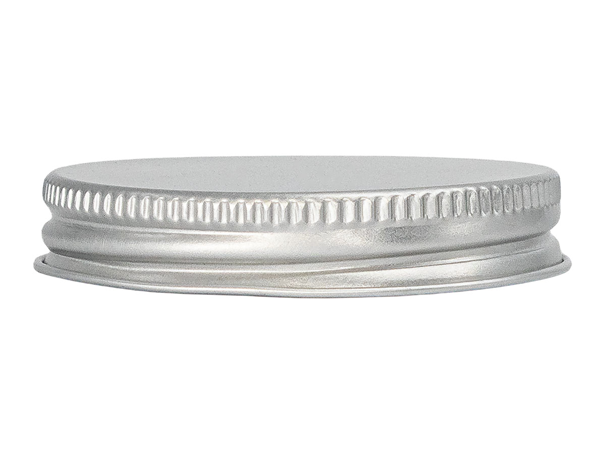58/400 Finish, Silver, Caps, Metal, Ribbed Neck, Foam Lnr
