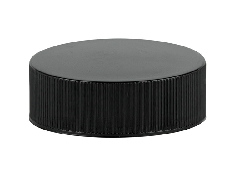 38/400 Finish, Black, Caps, Fine Ribbed, Smooth Top, PS Lnr