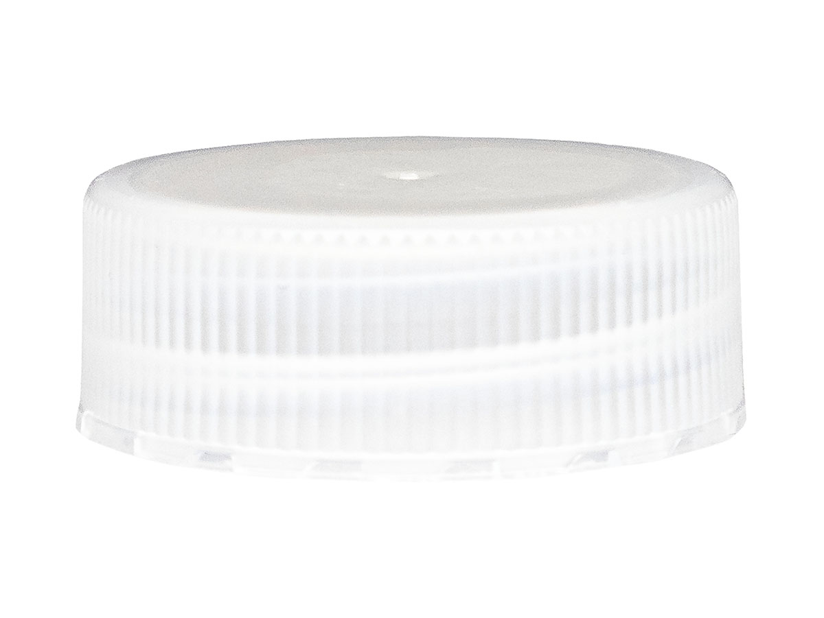 28/400 Finish, Natural, Caps, Fine Ribbed, Smooth Top, Pulp/HS Lnr