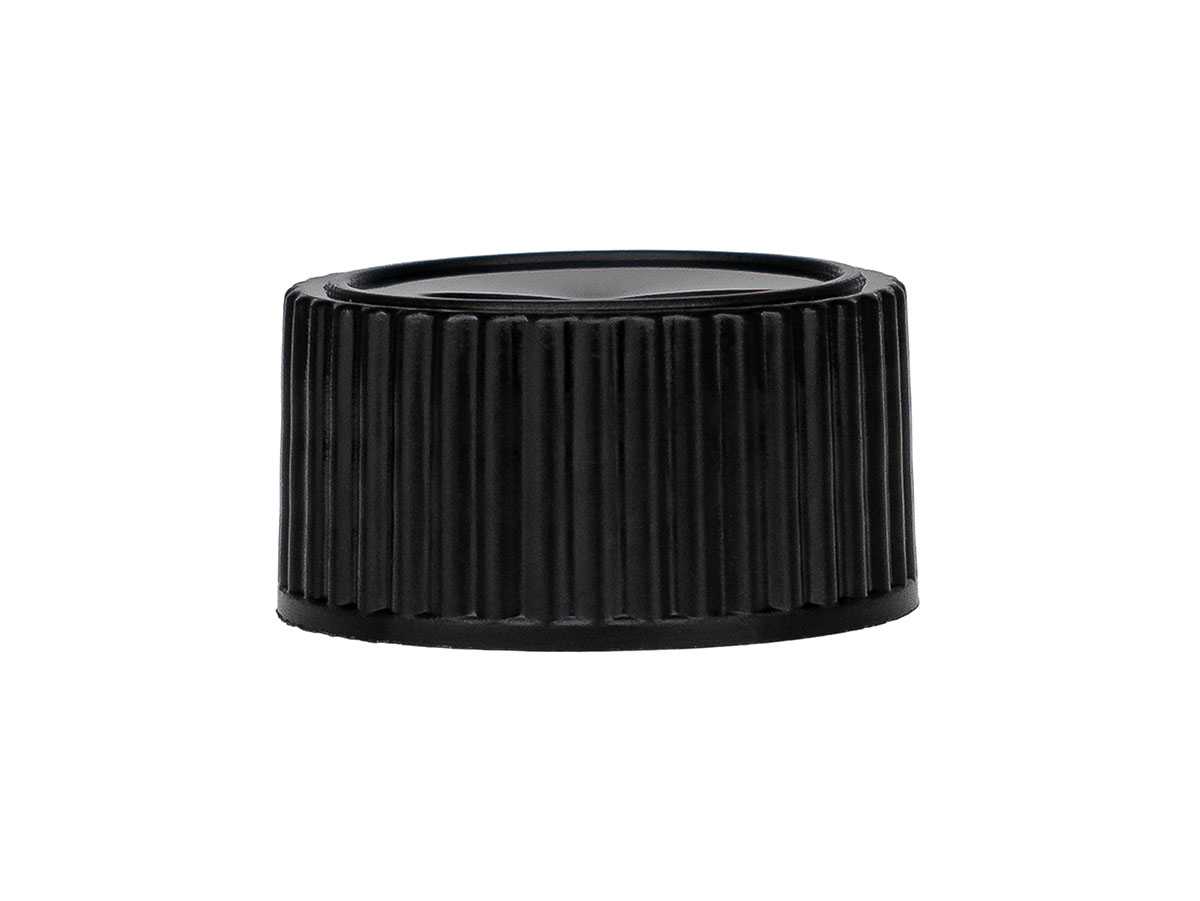 20/400 Finish, Black, Caps, Ribbed, Smooth Top, Cone Lnr