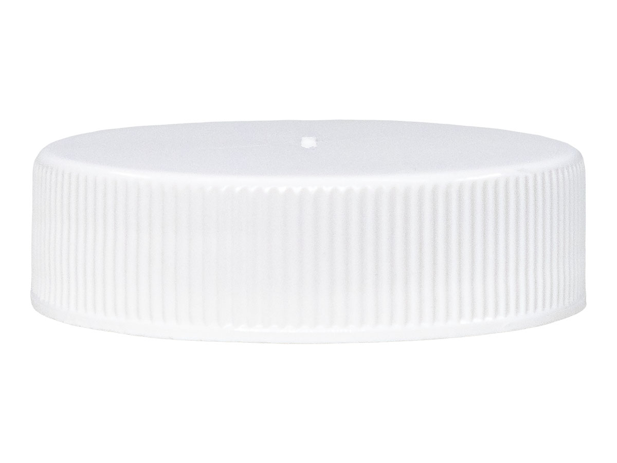 38/400 Finish, White, Caps, Fine Ribbed, Smooth Top, Dual Lnr, Foam And HS