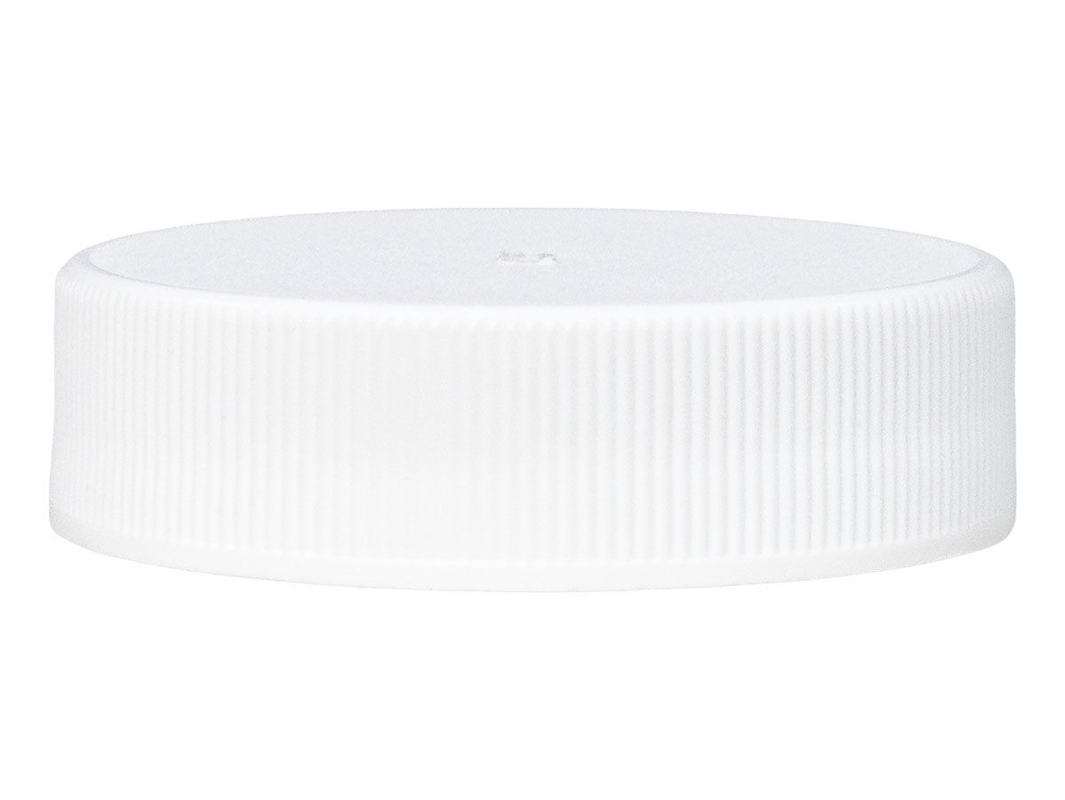 38/400 Finish, White, Caps, Fine Ribbed, Vented, Stipple Top, Dual Lnr, Foam And HS