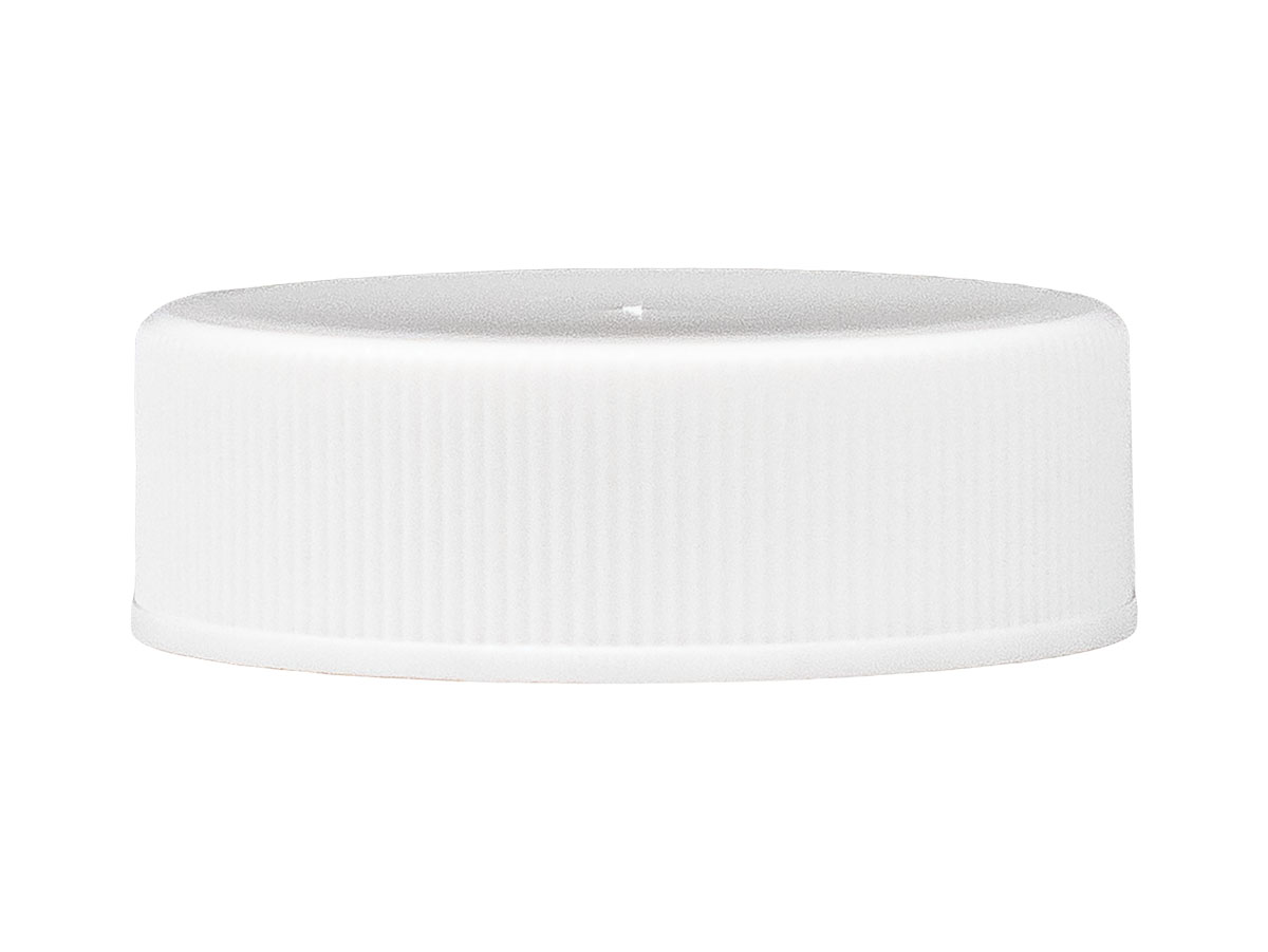 33/400 Finish, White, Caps, Fine Ribbed, Smooth Top, Pulp/HS Lnr