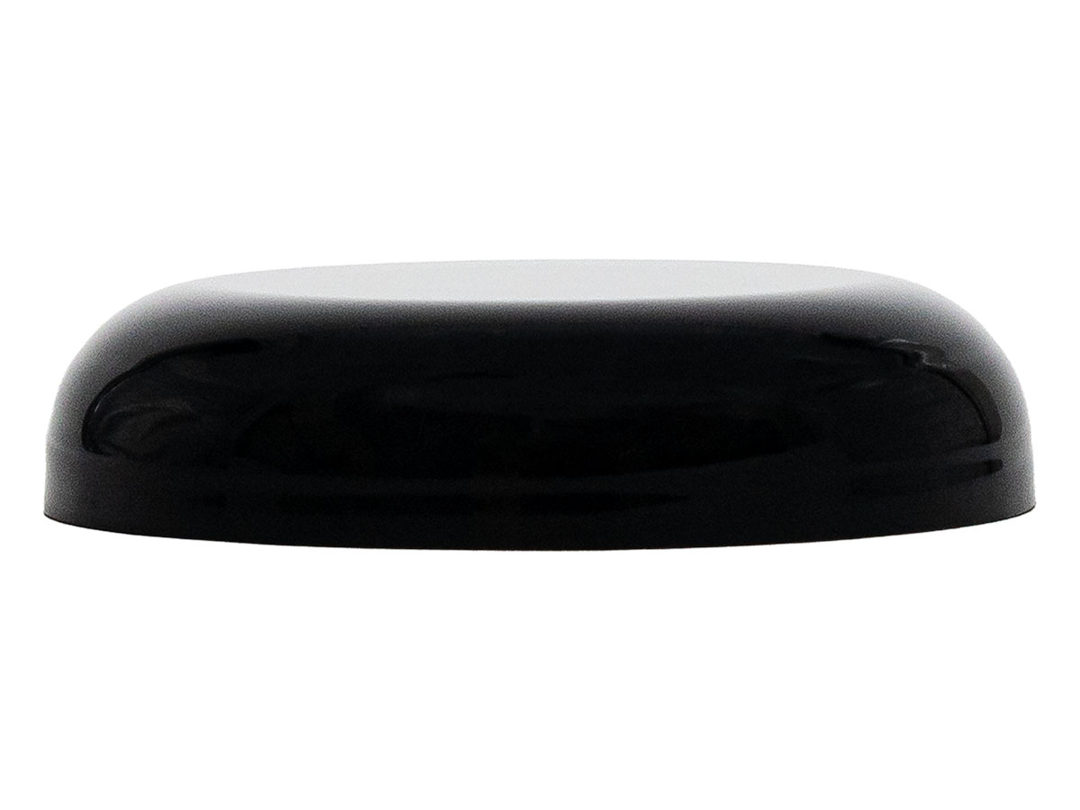 70/400 Finish, Black, Caps, Smooth, Dome Style, Linerless