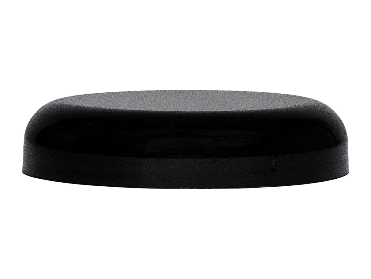 70/400 Finish, Black, Caps, Smooth, Dome Style, Foam Liner
