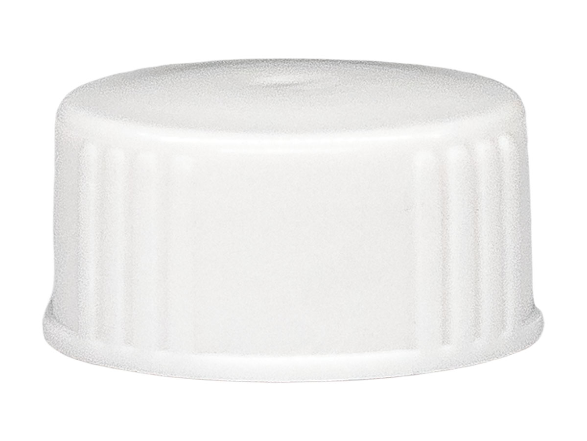 22/400 Finish, White, Caps, Ribbed, Smooth Top, Cone Lnr