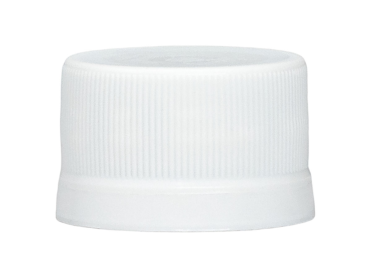 28mm Te Finish, White, Caps, Fine Ribbed, Beverage Style, Matte Top, Eva Lnr