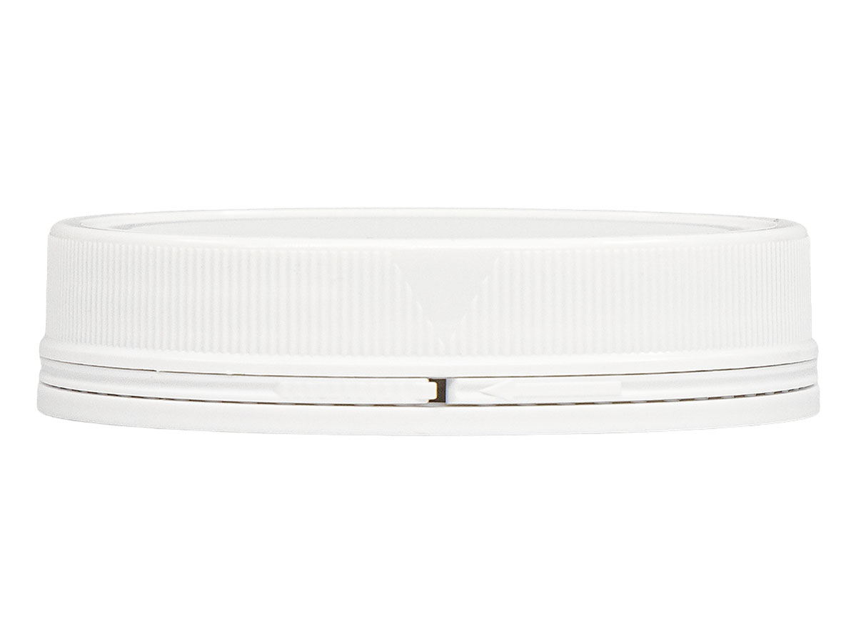 89mm Te Finish, White, Caps, Fine Ribbed, Matte Top, Hs Lnr