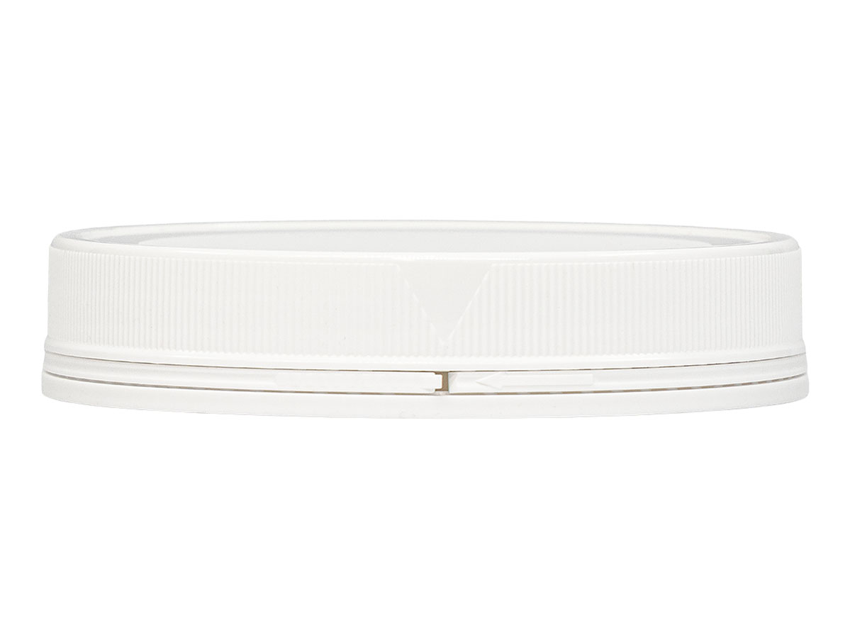 110mm Te Finish, White, Caps, Fine Ribbed, Matte Top, Foam Lnr