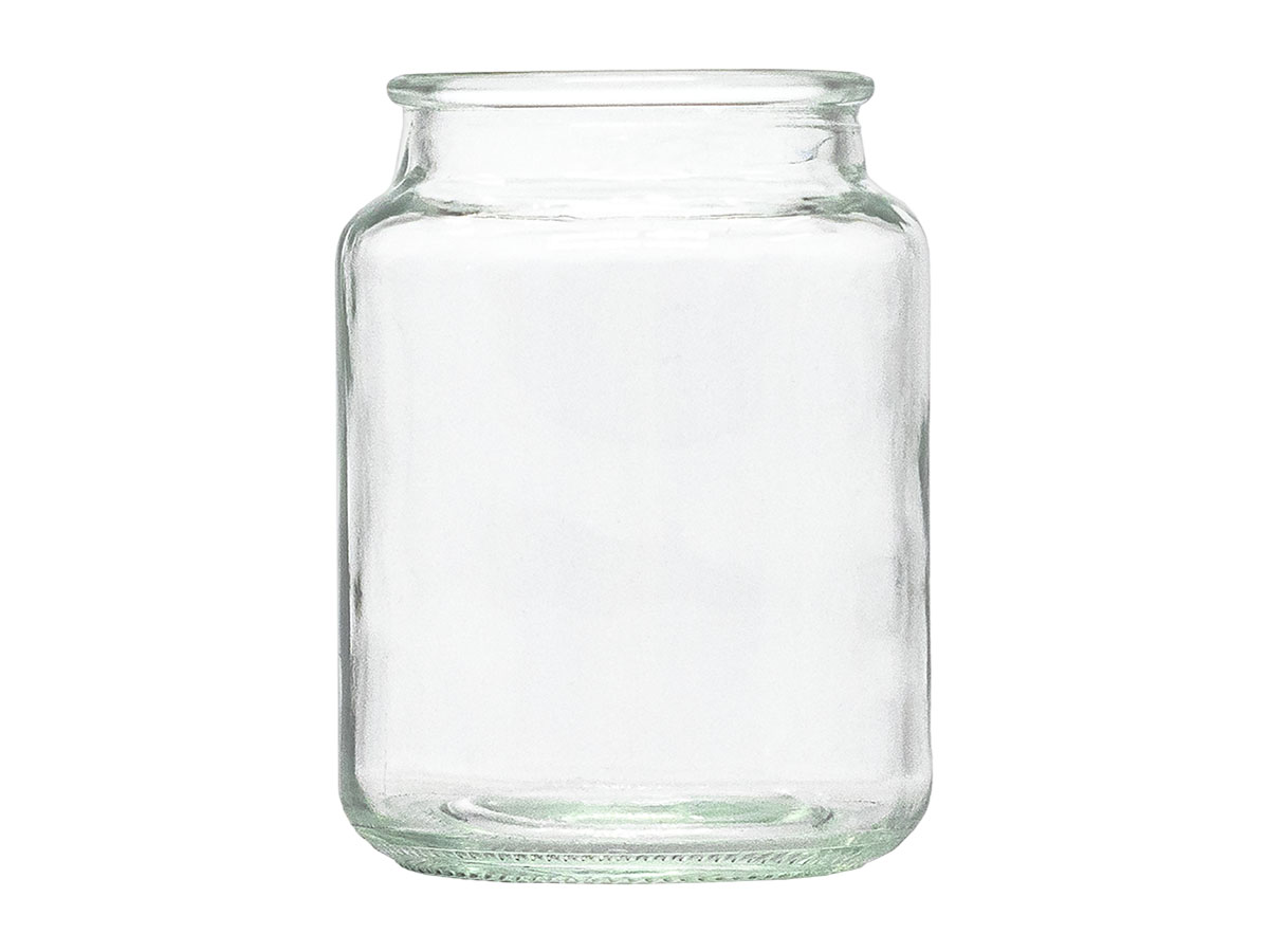 9 oz., N/A, Flint, Candle, Glass, Round, 2" Dia X 3 15/16" H