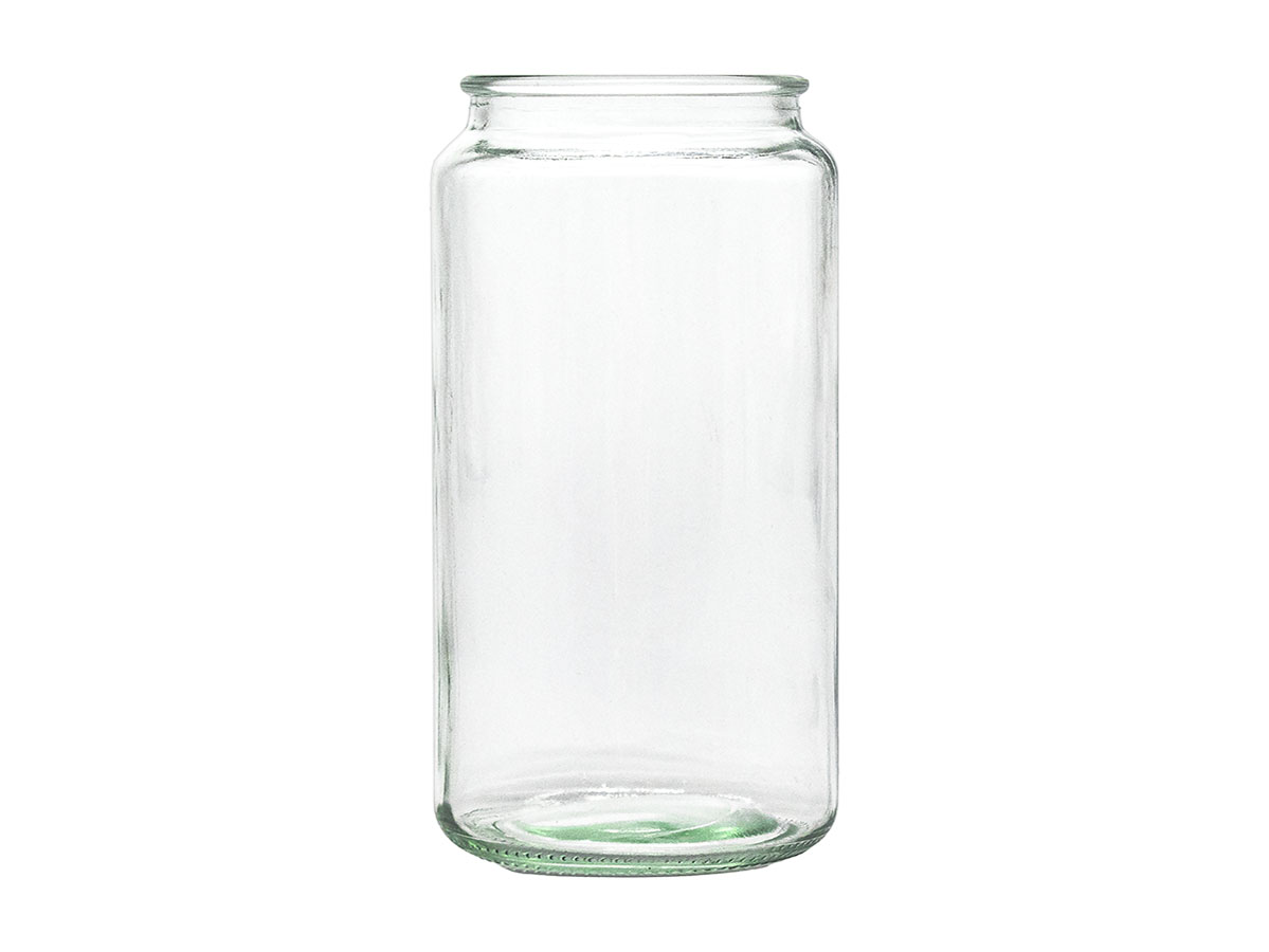 39 oz., N/A, Flint, Candle, Glass, Round, 3 15/16" Dia X 7 1/2" H