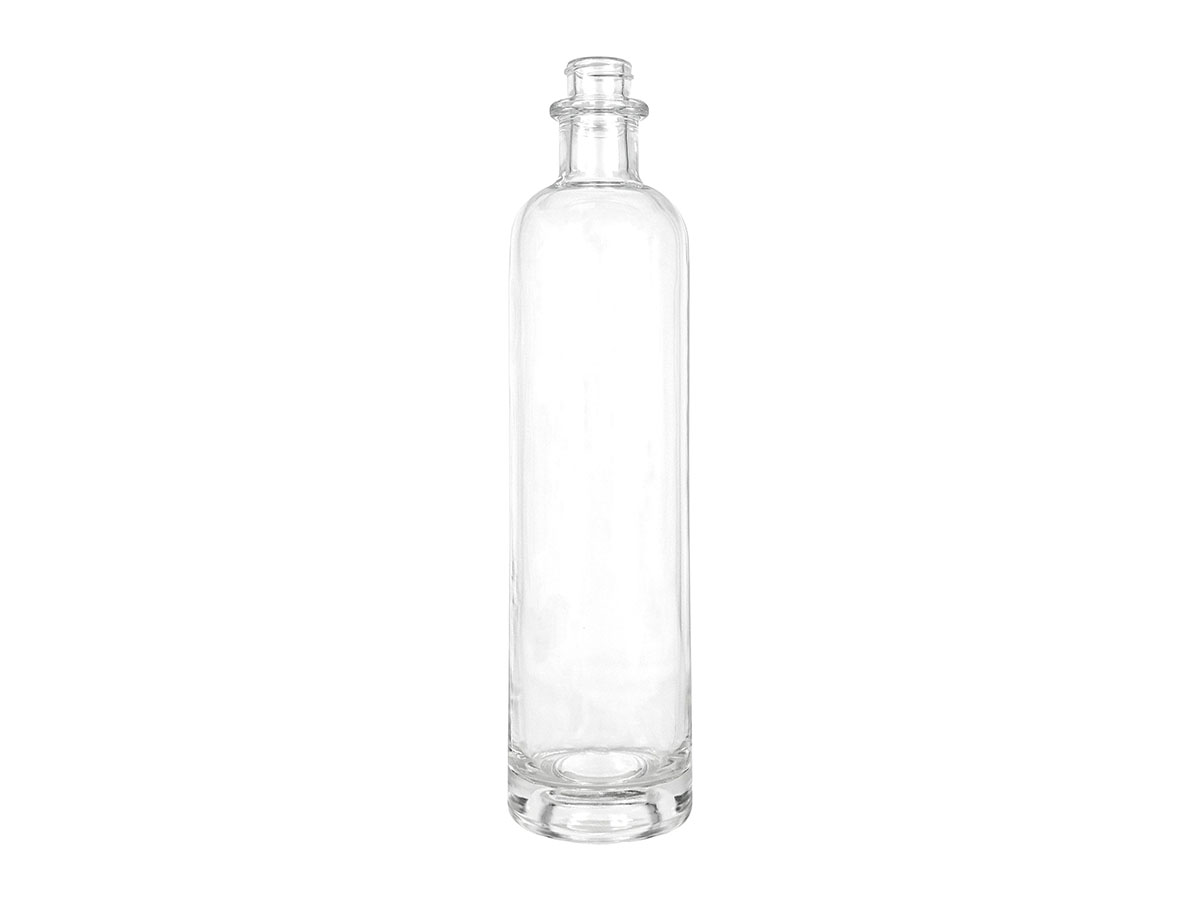 750 mL, 28mm Finish, Flint, Bottles, Glass, Liquor Style Round, Tincture Ring
