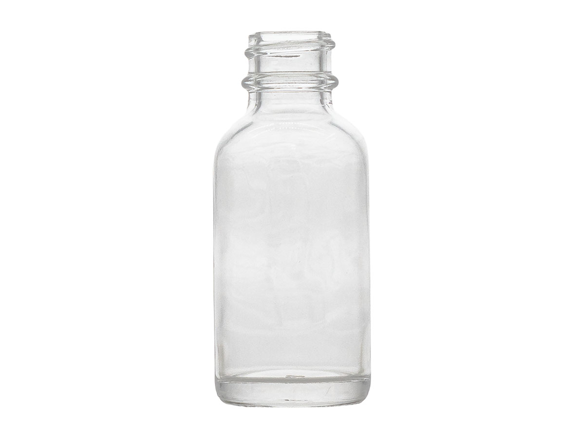 1 oz., 20/400 Finish, Flint, Bottles, Glass, Boston Round
