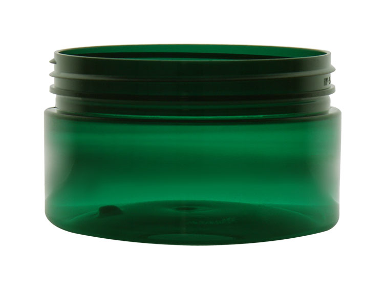 8 oz Green Plastic Jars