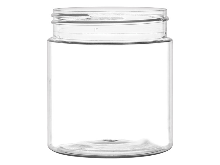 4 oz., 58/400 Finish, Clear, Jars, PET, Straight Sided, Single Wall Round