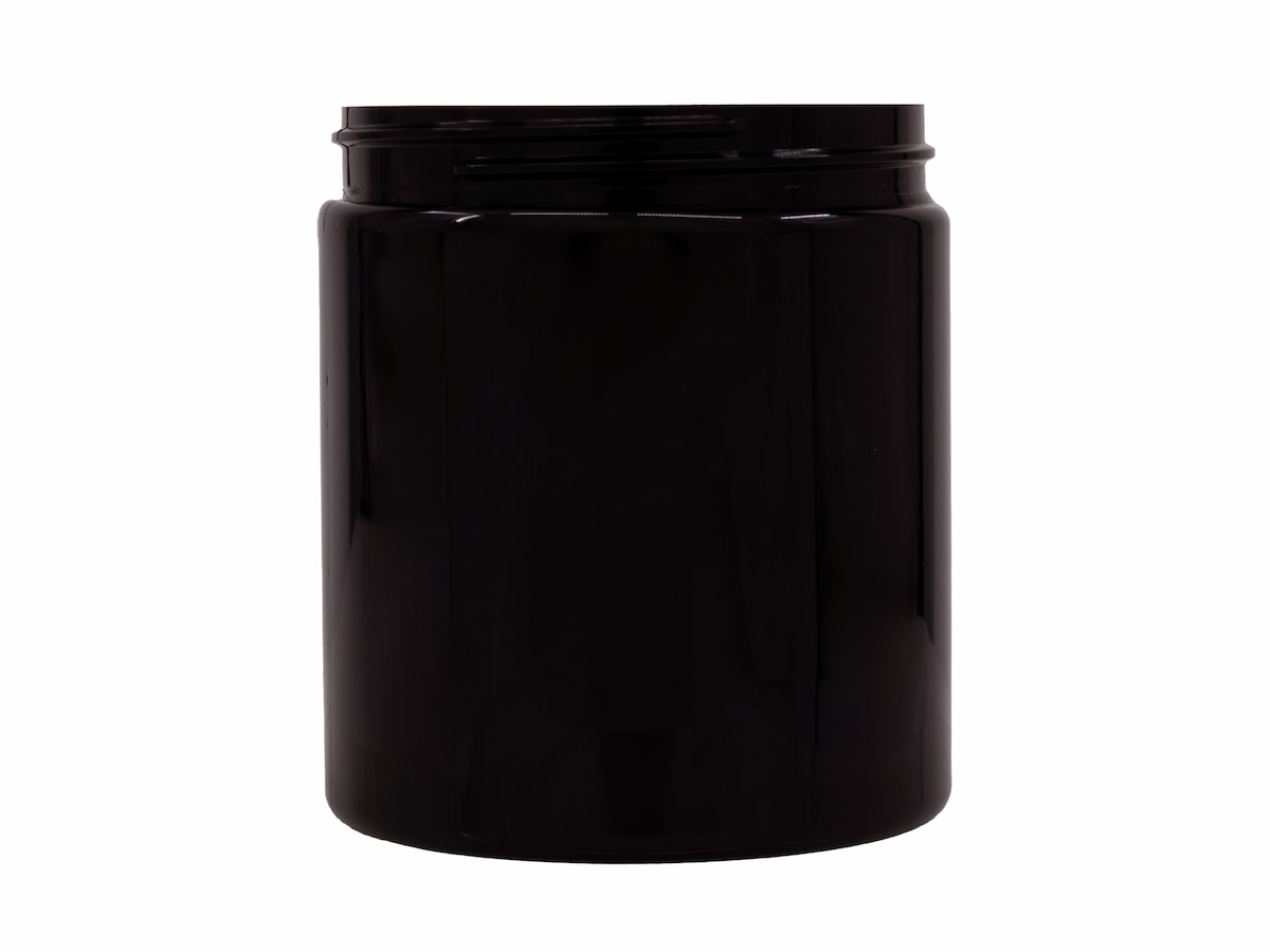 19 oz., 89/400 Finish, Dark Amber, Jars, PET, Straight Sided, Single Wall Round