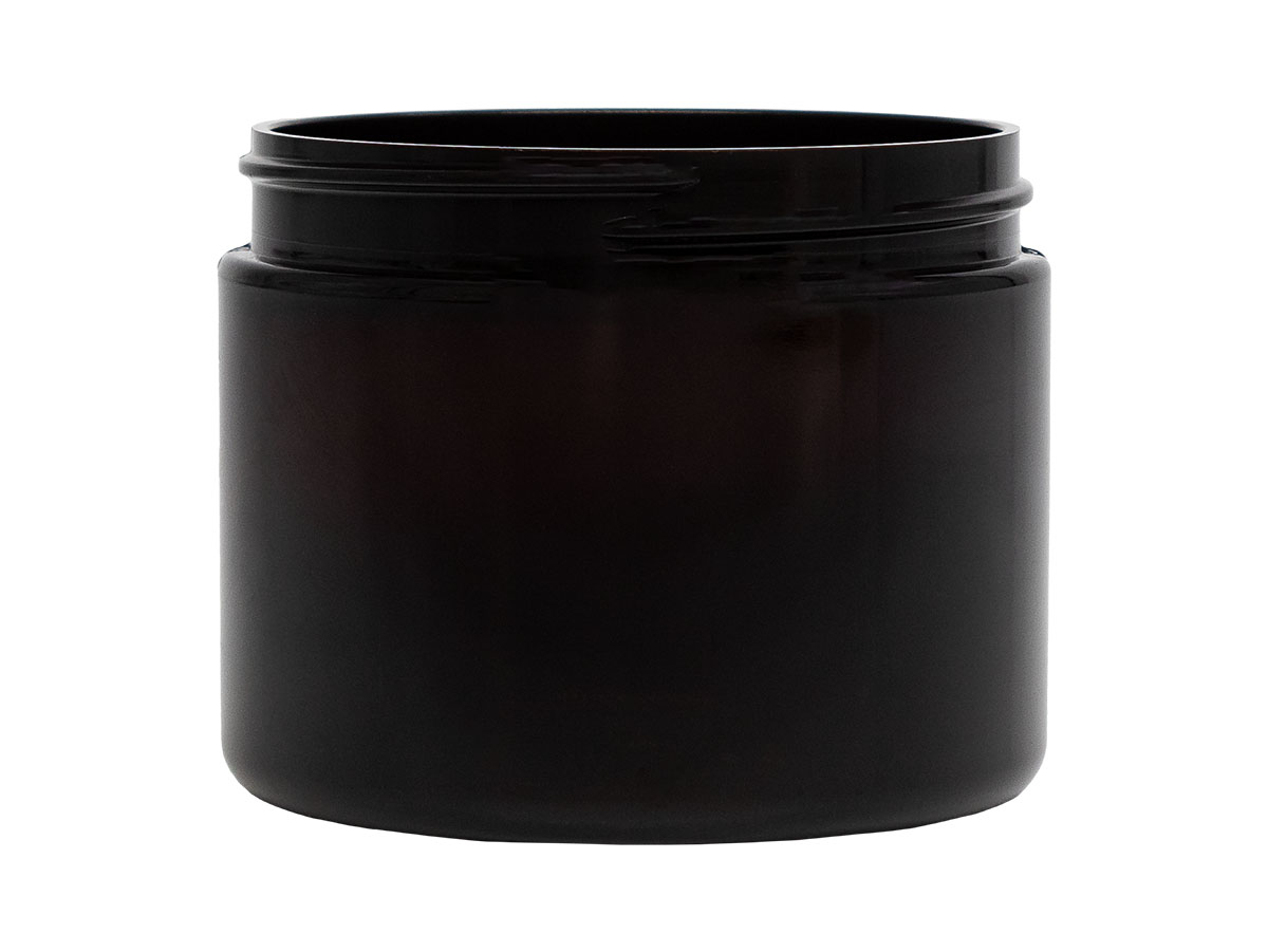 6 oz., 70/400 Finish, Amber, Jars, PET, Straight Sided, Single Wall Round