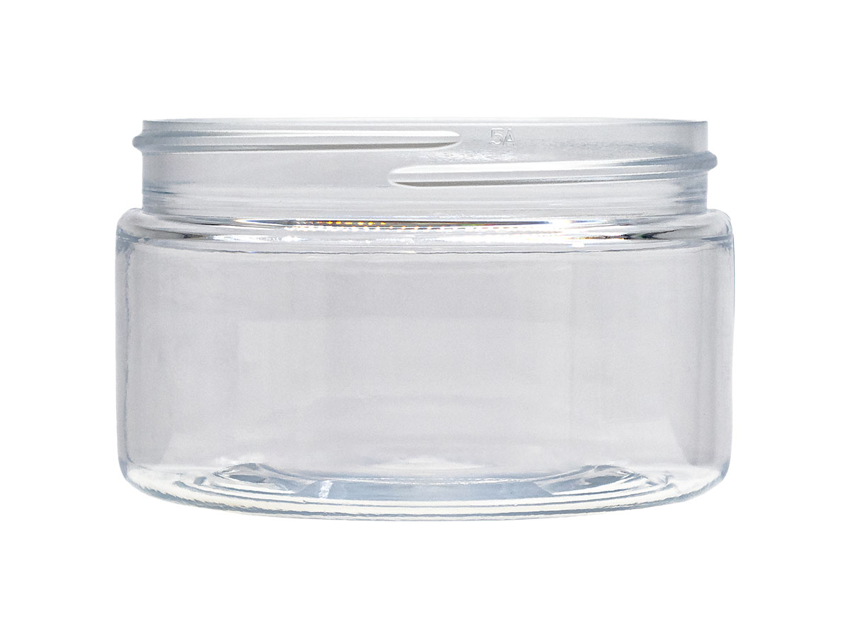 4 oz., 70/400 Finish, Clear, Jars, PET, Single Wall Round