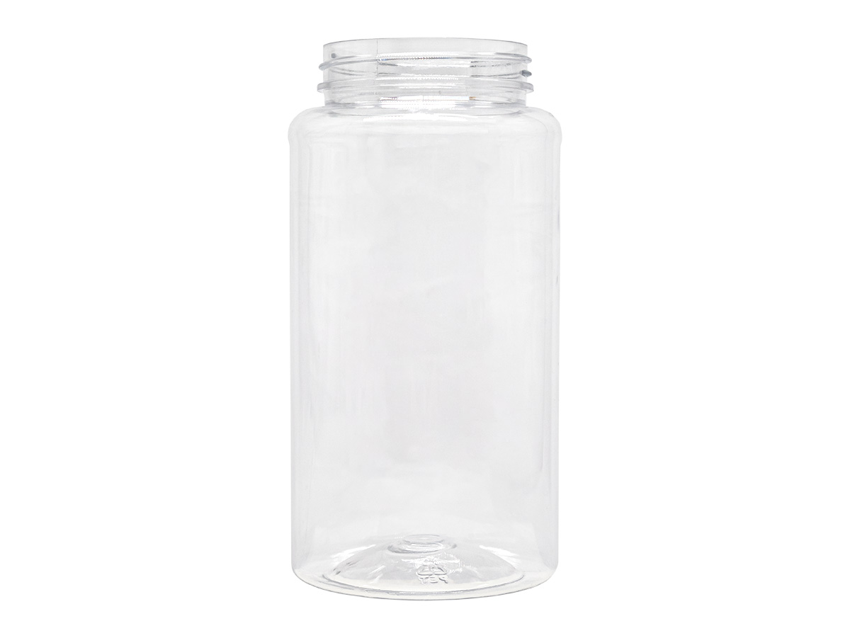 20 oz., 63/485 Finish, Clear, Jars, PET, Cylinder Round, Spice Style