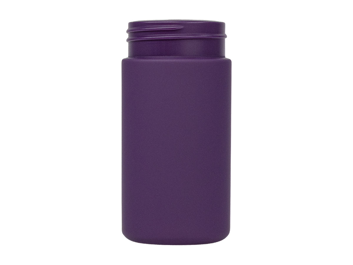 6 oz., 50mm Finish, Purple, Jars, HDPE, Single Wall Round, Soft Touch