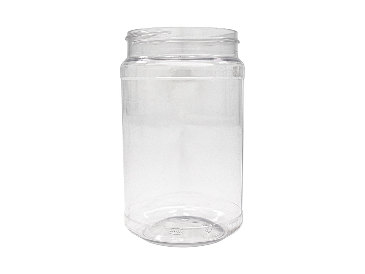 28 oz., 83/400 Finish, Clear, Jars, Pet, Straight Sided, Single Wall Round