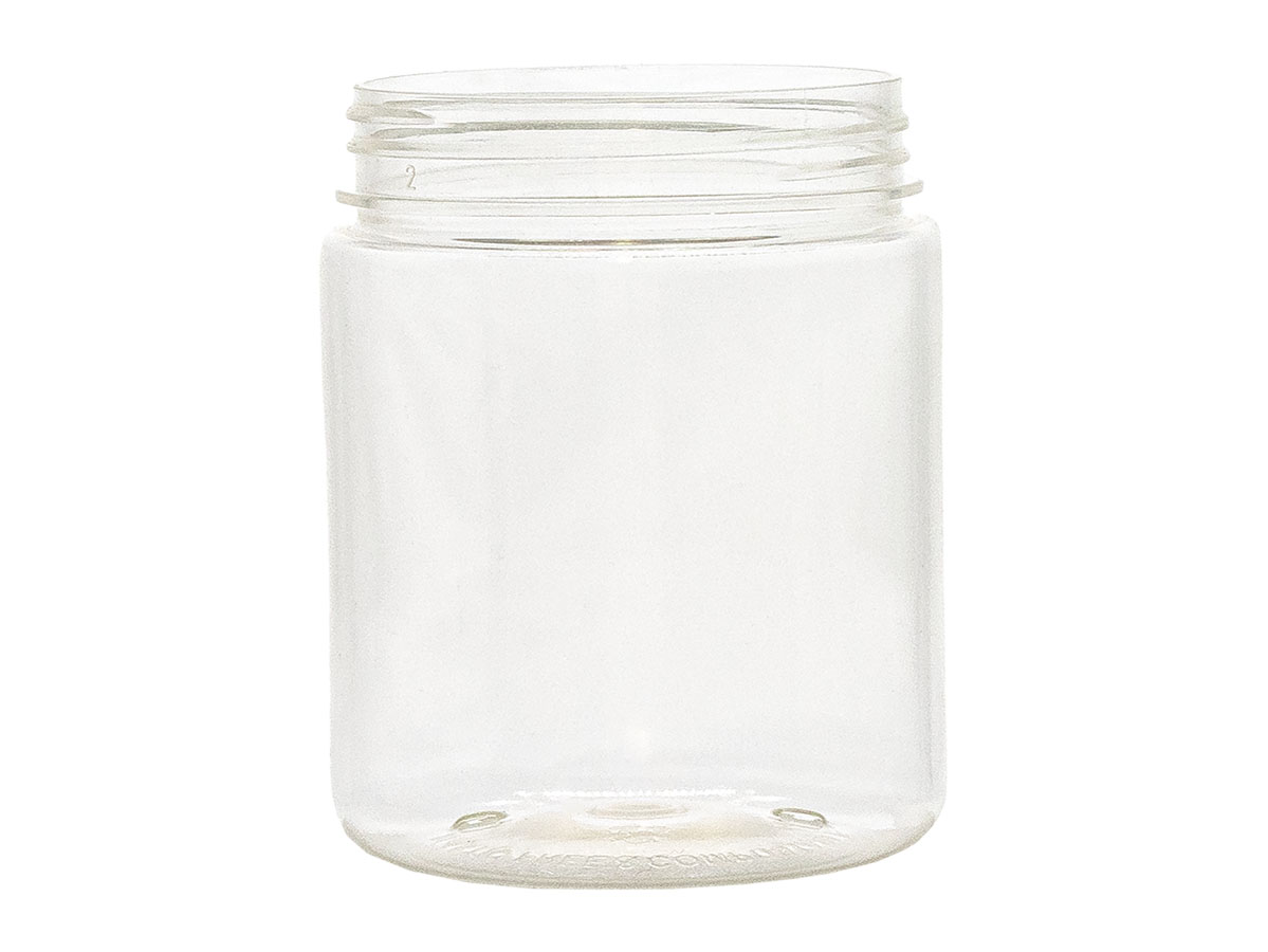 10 oz., 70/400 Finish, Clear, Jars, PET, Straight Sided, Single Wall Round