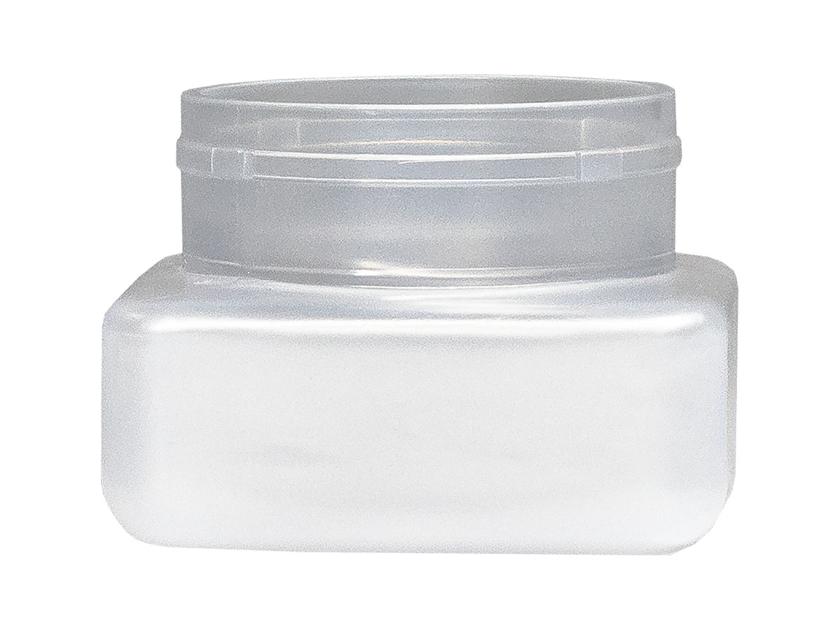 3 oz., 53mm Finish, Frosted, Jars, PET, Single Wall Square