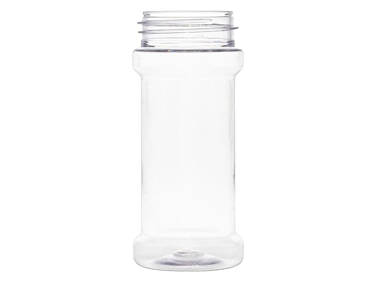 5 oz., 48/485 Finish, Clear, Jars, PET, Cylinder Round, Spice Style