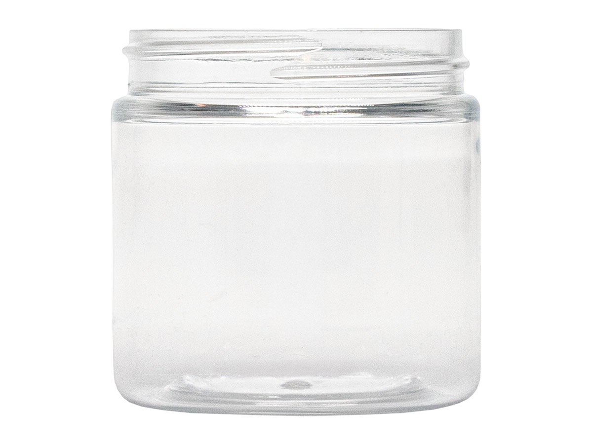 4 oz., 58/400 Finish, Clear, Jars, Pet, Straight Sided, Single Wall Round