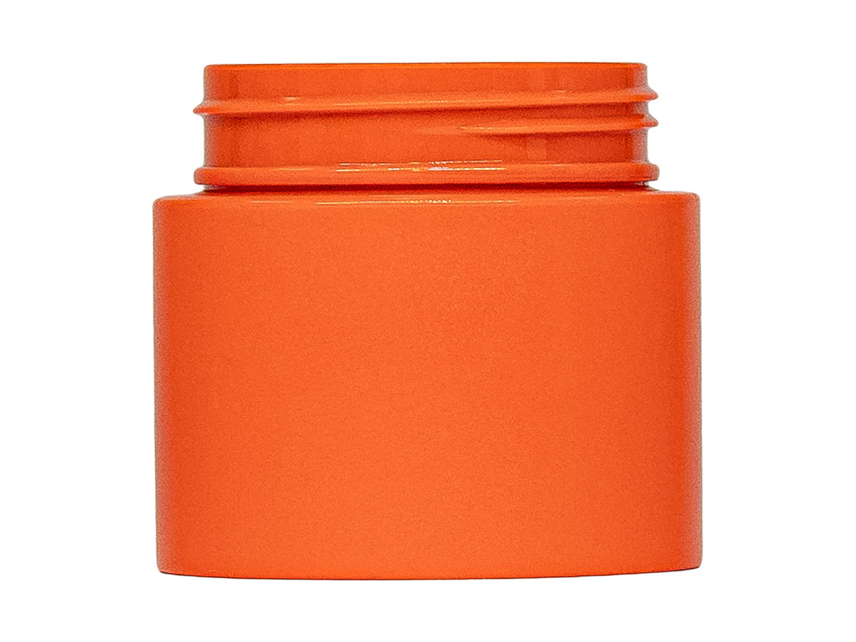 4 oz., 53/400 Finish, Orange, Jars, Pet, Straight Sided, Single Wall Round