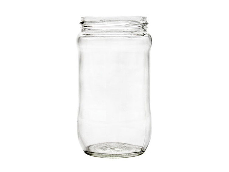 14 oz, 70mm 4 Lug Acabado, Flint, Tarros, Vidrio, Redondeado, Panel Etiqueta