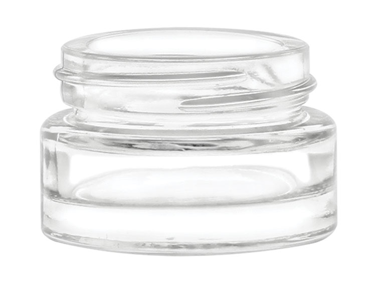 5 mL, 33/400 Finish, Flint, Jars, Glass, Cosmetic Style Round