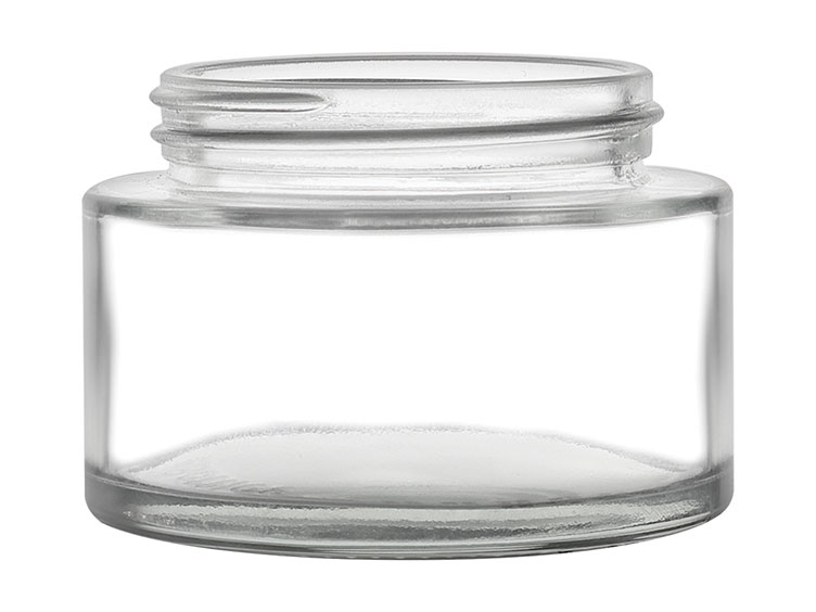 3 oz., 58/400 Finish, Flint, Jars, Glass, Round