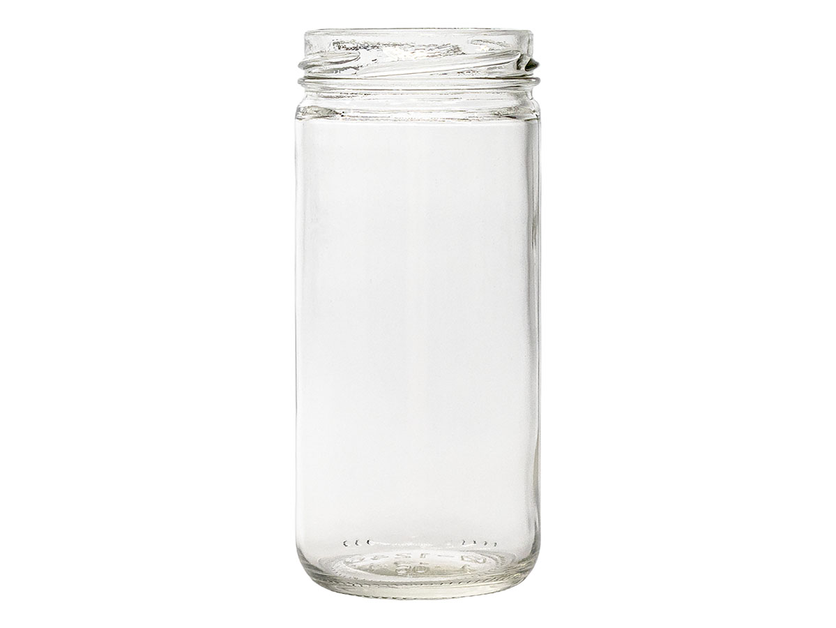 8 oz., 58mm 4 Lug Finish, Flint, Jars, Glass, Paragon